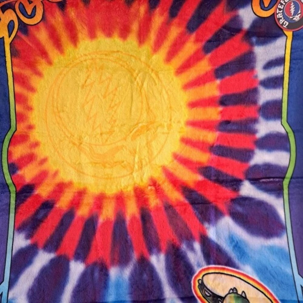 Terrapin Grateful Dead Beach Bath Pool Gift Towel Cotton Turtles Skull Sun New - Picture 2 of 5